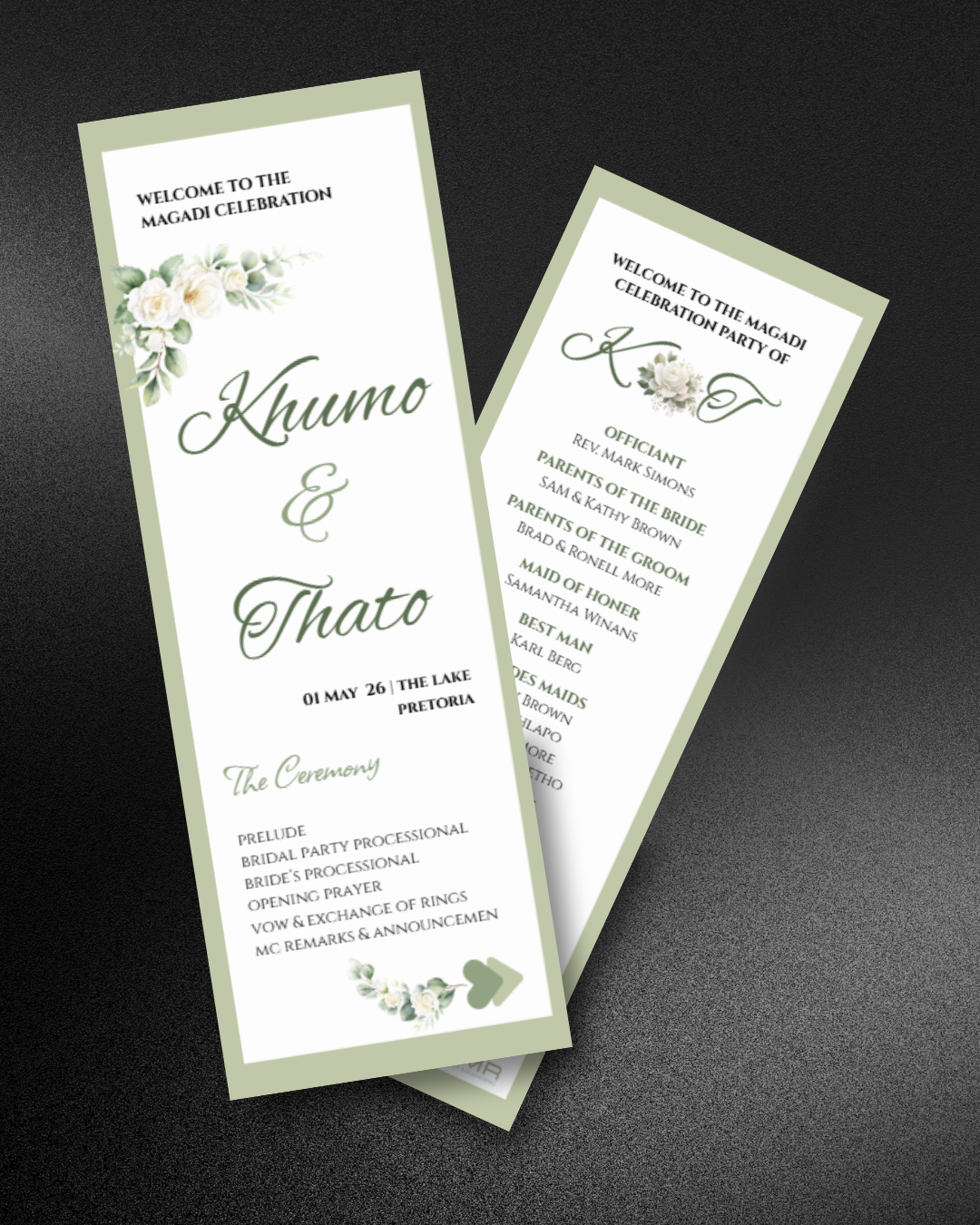 KMR - Mock-Up - Program - Olive Green